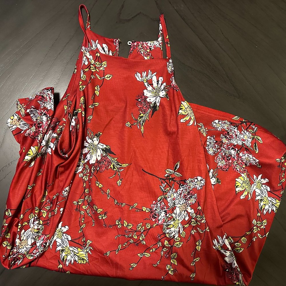 Floral Summer Dress Knee Length NWOT Size XL